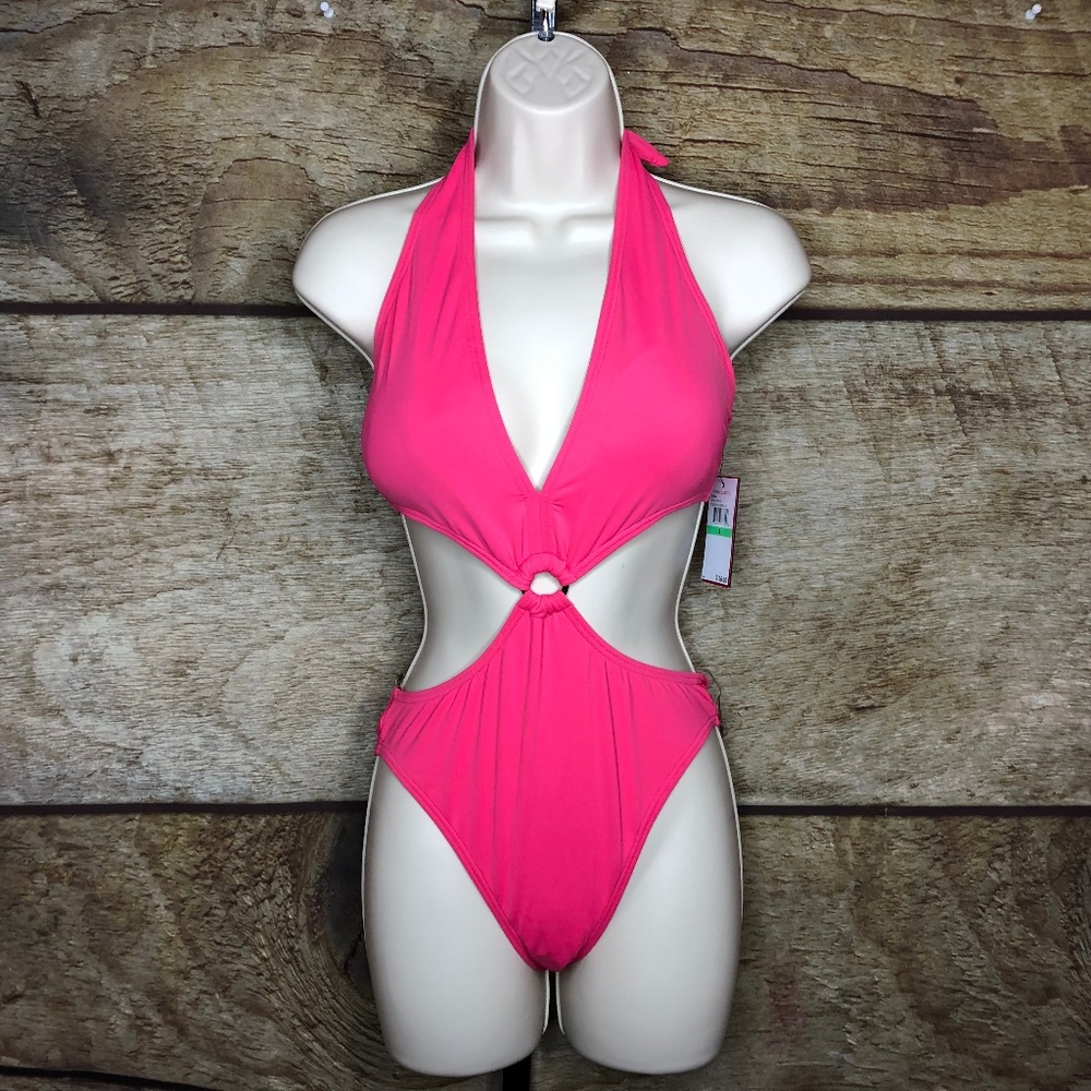 Vince Camuto Hibiscus Mokini One Piece Swimsuit